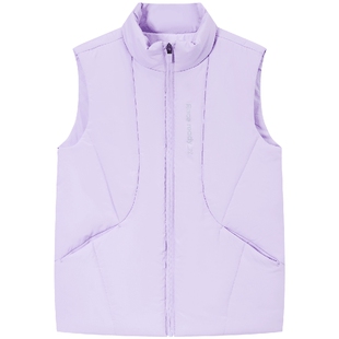 特步童装儿童羽绒服马甲2026秋冬款男童防寒服女大童无袖外套冬装