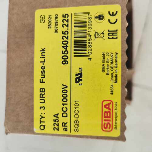 非标价SIBA西霸熔断器SDC101aR225A200kA修理