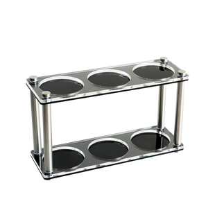 咖啡器具收纳亚克力展示架双层收纳置物架桌面整理架咖啡工具收纳