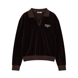 GROVE官方旗舰店女秋季款长袖字母LOGO款卫衣套头衫