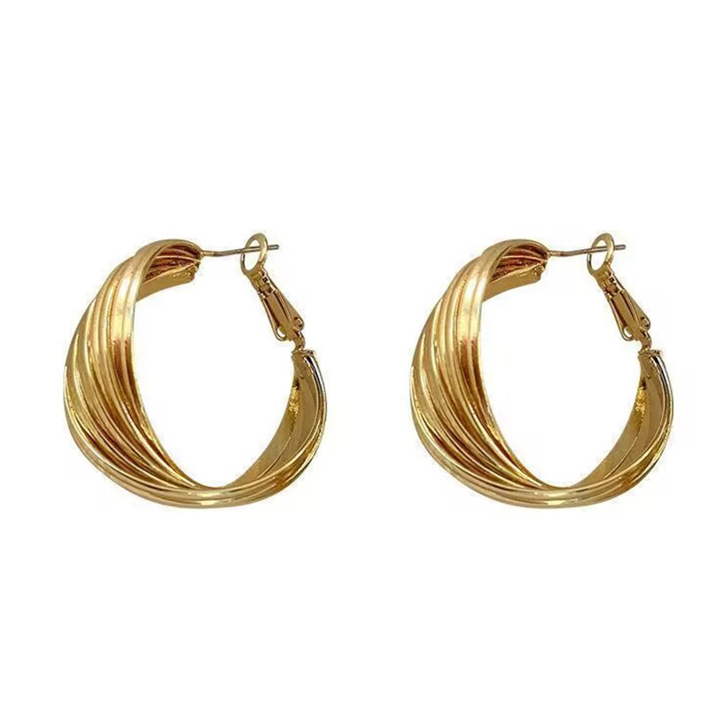 S999纯银耳环秋冬新款耳圈女时髦