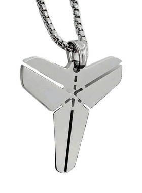 百搭湖人队篮球巨星科比剑鞘Logo项链潮人运动男女钛钢吊坠首饰品