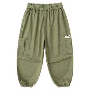 [100%棉]嘟嘟家男童工装裤春装儿童长裤春秋纯棉宝宝裤子休闲裤潮