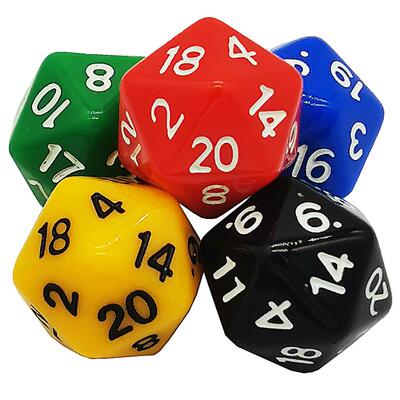 多面骰子桌游道具coc跑团dnd彩色