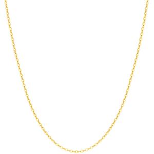 周大福简约时尚经典素链18K金项链锁骨链E125980送女友礼物