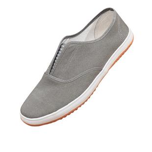 春秋款牛筋底布鞋单鞋劳作干活鞋男轻便透气防滑软底中老年爸爸鞋