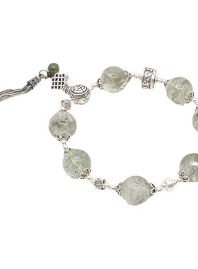 天然水晶绿幽灵手链宫廷复古手链