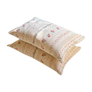 无印良品新款原棉磨毛枕套纯棉枕头套一对装单人加厚枕皮罩48x74