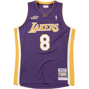 【情人节礼物】NBAmitchell&nessNBA湖人科比复古AU球衣篮球服
