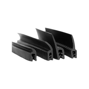 自夹紧式骨架密封条F型U型带翅密封条U型卡条包边条防撞橡胶条