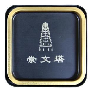 2015年泾阳茯茶茯砖茶右任故里金花黑茶特级礼盒免撬散茶200g罐装