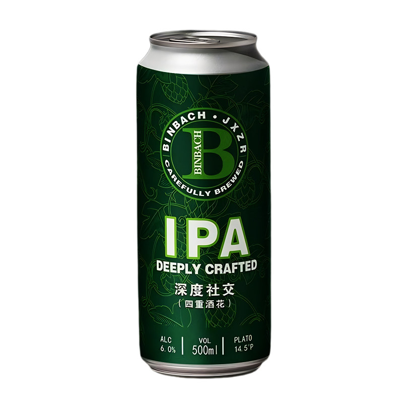 ipa德式淡色艾尔高度精酿啤酒原浆罐装500ml四重酒花烈性