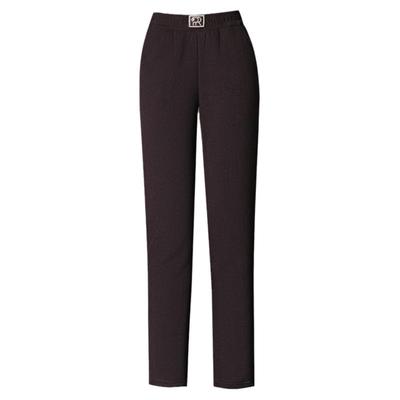 冬季加绒加厚雪尼尔中年妈妈裤高腰弹力外穿灯芯绒保暖休闲直筒裤