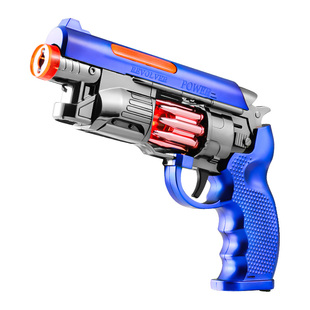 儿童玩具枪声光喷雾左轮手枪冒烟火发光旋转震动3-4岁2男孩礼物