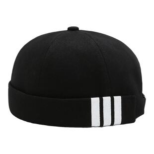 帽子男瓜皮帽套头地主帽韩版街头潮人嘻哈帽无檐女雅痞时尚地痞