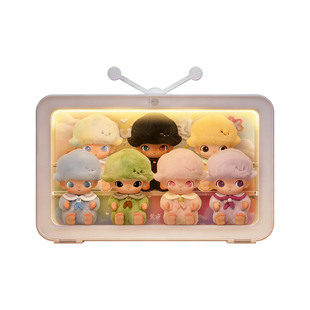 乐一百适用于泡泡玛特DIMOO新生日记系列-搪胶毛绒挂件收纳展示盒
