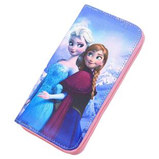 艾莎公主钱包长款冰雪奇缘学生女士拉链钱夹子收纳elsa女王零钱包