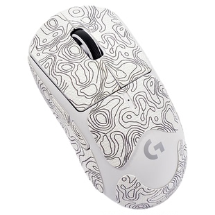 等高线白gpw二三代狗屁王1234代鼠标防滑贴g102/g304金刚鼠标贴纸