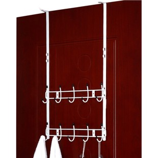 门后挂钩加长挂架免打孔卧室挂勾儿童房门背上挂衣架置物架厚5cm