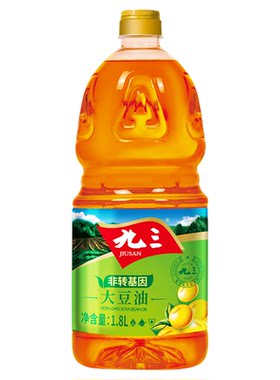 九三非转基因三级大豆油1.8L小桶