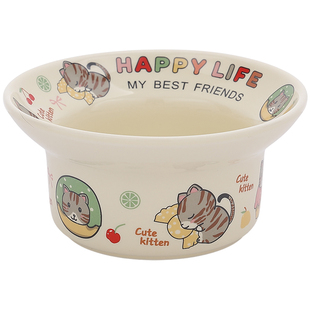 可爱陶瓷碗家用2025新款卡通精致漂亮的饭碗防烫宽边甜品碗沙拉碗