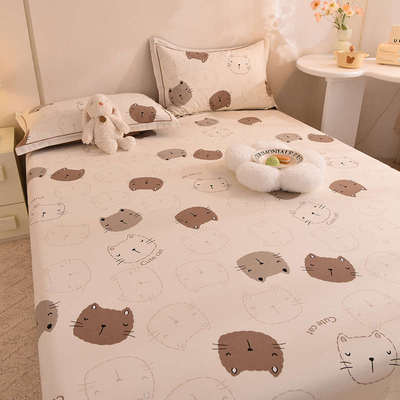 加厚全棉磨毛床单单件冬季家用双人保暖单人学生宿舍冬天纯棉被单