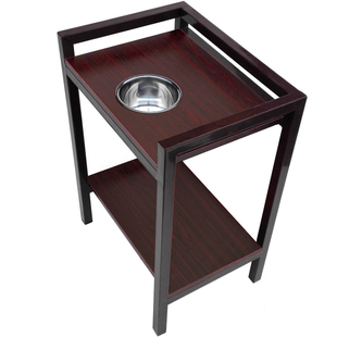 包邮麻将机高端带烟灰缸钢木茶几桌棋牌室茶楼茶水台架边几角几