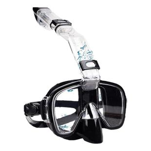 新款浮潜儿童游泳面罩硅胶全干式自由潜水装备呼吸管成人游泳眼镜