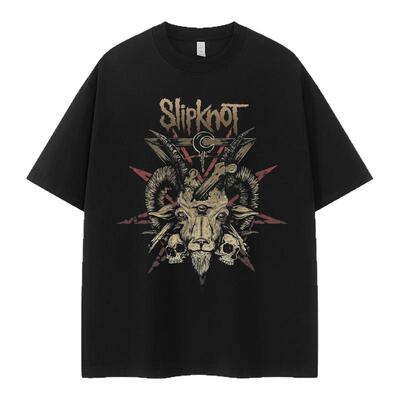 Slipknot复古美式街头T恤