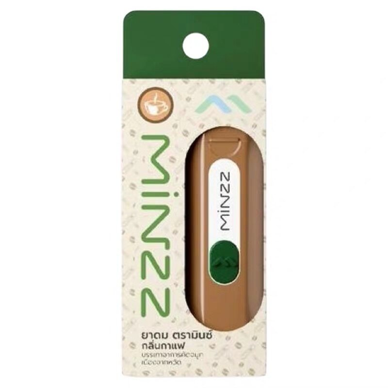 泰国Minzz咖啡鼻通提神防困薄荷通鼻棒可以单手操作方便包邮