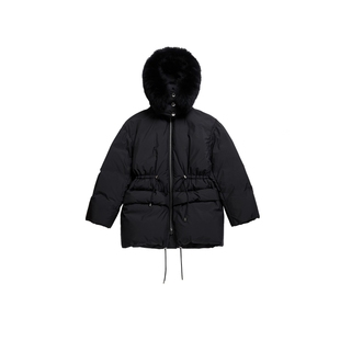 IIIVIVINIKO2025冬新款可拆卸高领连帽抽绳羽绒服女M549125104E