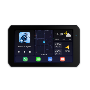 HFK 摩托行车记录仪新款五代HM 201隐藏高清双摄防水防抖夜视