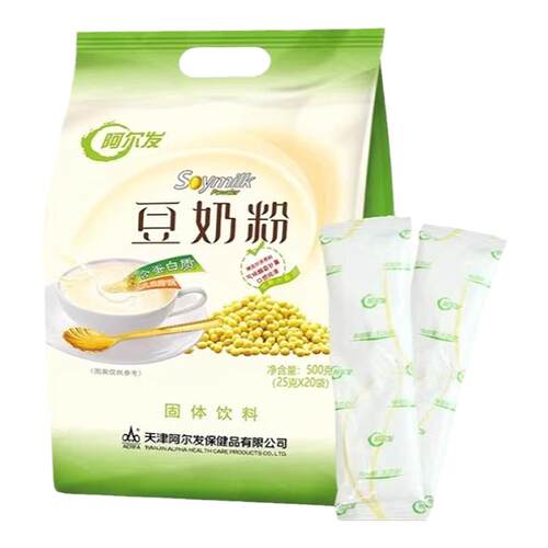 阿尔发0无糖精豆奶粉老人健康冲饮即食糖尿病人懒人早餐代餐上班