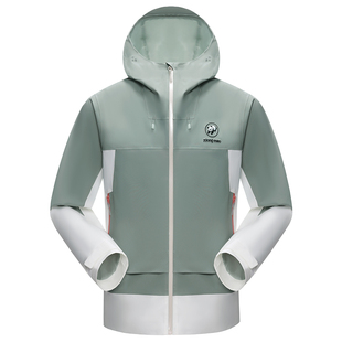 熊猫户外防风雨冲锋衣2026春夏新款耐磨户外徒步登山服男女款外套