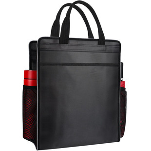 杰利JL6106学生手提袋学习补习袋书袋帆布防水手提包男女拎书大容量补课作业培训袋考试收纳网兜定制印刷logo