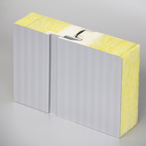 岩棉夹芯板物流中心工业建筑源头岩棉保温材用厂房夹芯板隔热工厂