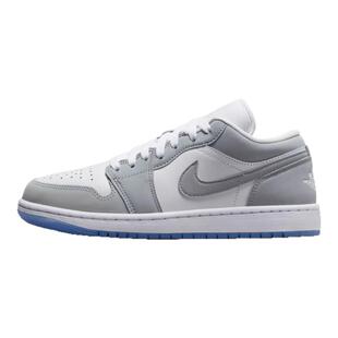 Nike耐克女鞋air Jordan 1 AJ1灰色刺绣低帮鞋复古板鞋DC0774-105