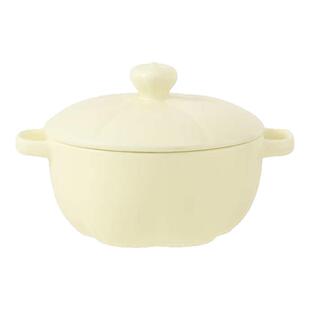 陶瓷猪油罐厨房家用耐高温荤油罐密封大号带盖储油罐陶瓷双耳汤碗