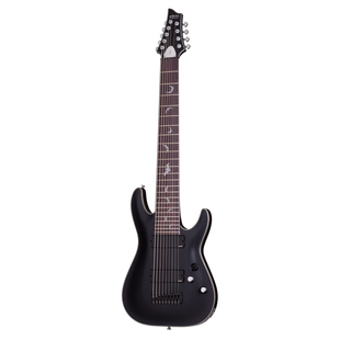 韩产斯科特 Schecter DAMIEN PLATINUM-9弦大蝙蝠穿体金属电吉他