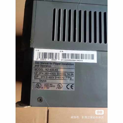议价台安变频器N2408H35.5KW拆机包好实物图维修