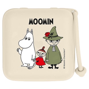 BIBS&MOOMIN联名款婴幼儿安抚奶嘴收纳盒收取防脏污收纳便携盒