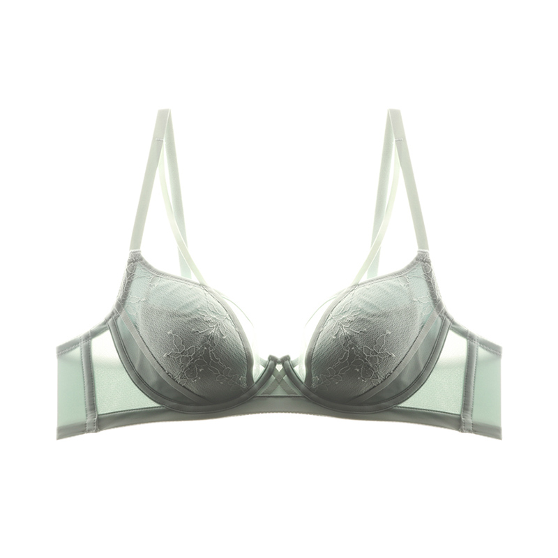 PLATANE梧桐本色内衣暮心系列小胸聚拢薄夹棉双排扣文胸WN22222