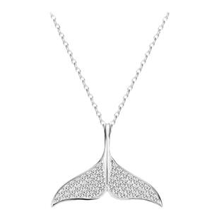 FANC范家美人鱼尾项链余生有你鱼尾吊坠小众轻奢设计感锁骨链项链