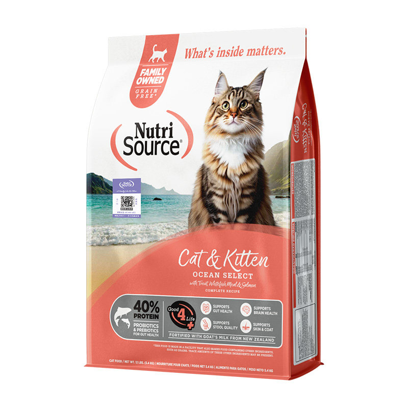 NutriSource无谷鸡肉鱼肉猫粮