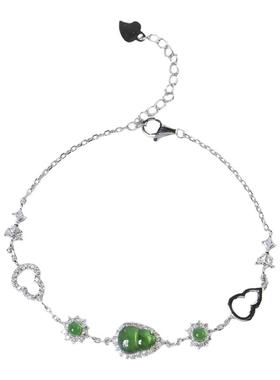 BOXWARAWARA翡翠绿葫芦手链女男