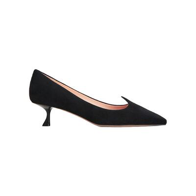 【礼物】Roger Vivier/RV女鞋I Love Vivier绒面皮革高跟鞋