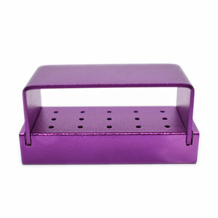 牙科15孔金属高速车针架口腔设备工具材料车针铝合金低速消毒盒