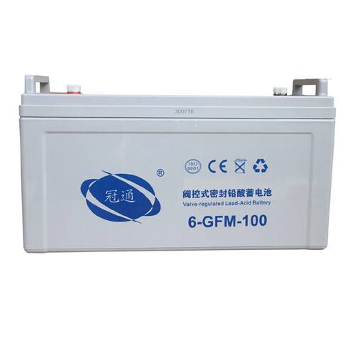 冠通蓄电池6GFM10012V100AH机房UPS电源配套消防照明EPS直流