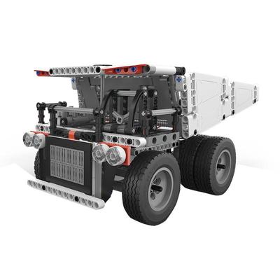 ONEBOT工程系列矿山卡车拼装益智积木男孩玩具仿真工程车模型礼物