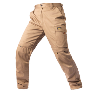 多口袋秋冬新款工装裤男耐磨劳保汽修汽配工地干活工作裤可装护膝